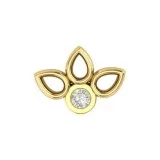 Dishis Designer Jewellery Gold and Diamond Nosepin B2B Export Je