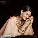 One of the finest hazoorilal polki jewellery sets