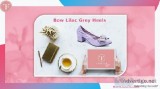 Bow Lilac Grey Heels - Toufie