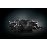 10-Piece Cookware Set With Stainless Steel Handles