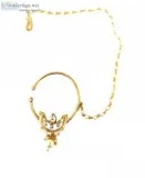 Dishis Designer Galleries Fashion and Silver Kundan Nath Jewelle