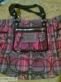 Coach Poppy Style Plaid Bag