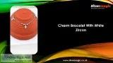 Charm Bracelet With White Zircon
