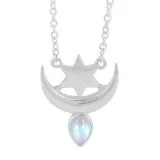 925 SILVER MOONSTONE NECKLACE-SINUS