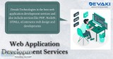 Web application development services