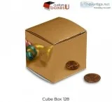 Custom Cube Boxes With Exiting Packaging