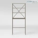MetalGlass Etagere Brushed Nickel - Threshold