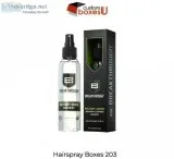 Custom Hairspray Boxes Wholesale for Packaging Make Your Own
