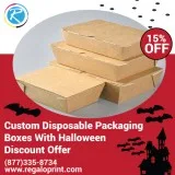Customized disposable packaging boxes with 15% halloween discoun