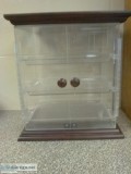 Pastry Display Case with Wood top and Bottom (removable).