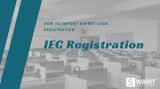 Import export code online registration