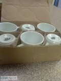 Tuxton 6 oz. White Porcelain Cups.