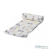 Vintage Bicycle Print 100% Organic Muslin Swaddle for Your New B