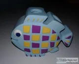 HAPPY CREATURES FISH TOOTHBRUSH HOLDER-NEW