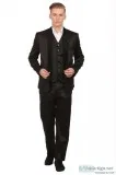Poly Blend Black Tuxedo 3-Pc Suit