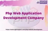 What does a Php web application company do