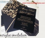Morden Acrylic Wedding Invitations Onine