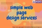 Get the best in simple web page design services