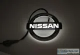 Gold Finish Custom Illuminated Badges and Labels  Premium Emblem