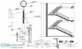 staircase handrail design - Steel Construction Detailing Pvt Ltd
