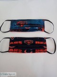 Pleated Adult Size Chicago Bears Inspired Washable Face Masks W 