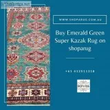 Buy Emerald Green Super Kazak Rug on shoparug
