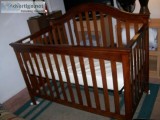 CRIB convert to TDDLERDOUBLE BED and CHANGING TABLE