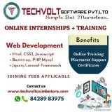 Final year Internship  Students Internship  Techvolt Software En