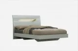 Buy Lelita Light Grey High Gloss Double Bed