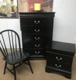 Dresser Nightstand and Chair