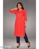 Buy Suti Womens Cotton Kurti Coral