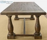 Beautiful Rectangle extension dark brown wood dining table
