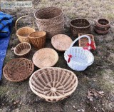 Wicker baskets set of 12