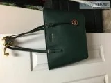 MK green purse and wallet