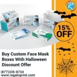 Buy Custom Face Mask Boxes With 15% Halloween Discount Offer &nd
