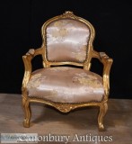 Buy French Childs Arm Chair - Gilt Kids Fauteuil Online