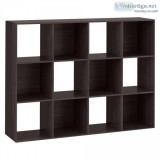 11" 12 Cube Organizer Shelf Espresso Brown - Room Essentials