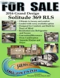 High End 2016 38ft. GRAND DESIGN Solitude 369RLS w3 slides