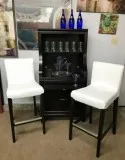 Bar with two new Barstools