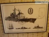 USS Vincennes CG-49 Guided Missile Cruiser. size is 16&quot X 24