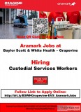 Custodians Baylor Scott White Health (Aramark Jobs)