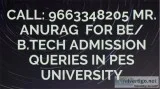 96633482O5 PES UNIVERSITY admission 