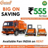 Hire Road Sweeping Machine on Rent with Operator