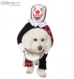 Walking Killer Clown Dog and Cat Costume