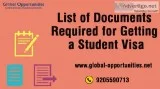 List of Documents Required for Getting a Student Visa