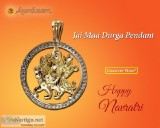 Jai Maa Durga Pendant In Gold With Diamonds