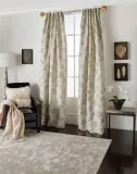Buy Michael Aram Lily Pad Back Tab Curtain - Champagne  Unique C