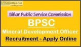 Bihar BPSC Mineral Development Officer Online Form 2020 Re - Ope