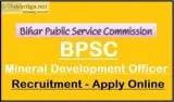 Bihar BPSC Mineral Development Officer Online Form 2020 Re - Ope