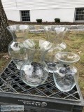 Vases Glass set of 4